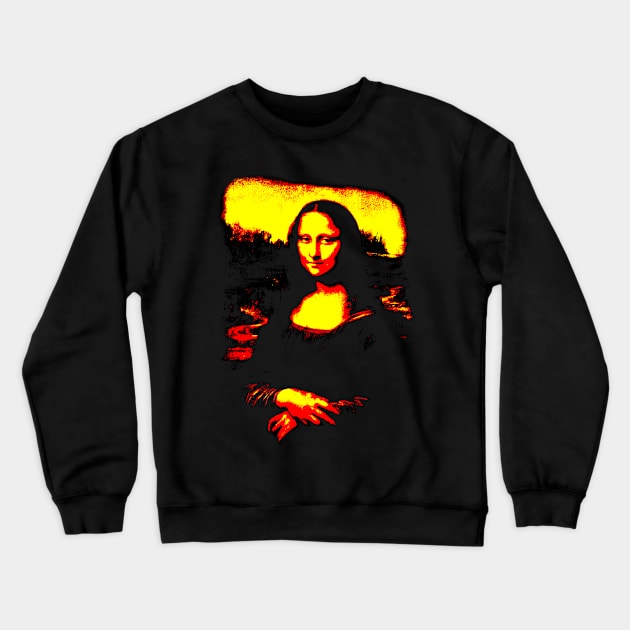 Mona Lisa by Leonardo da Vinci 2 Crewneck Sweatshirt by Africa